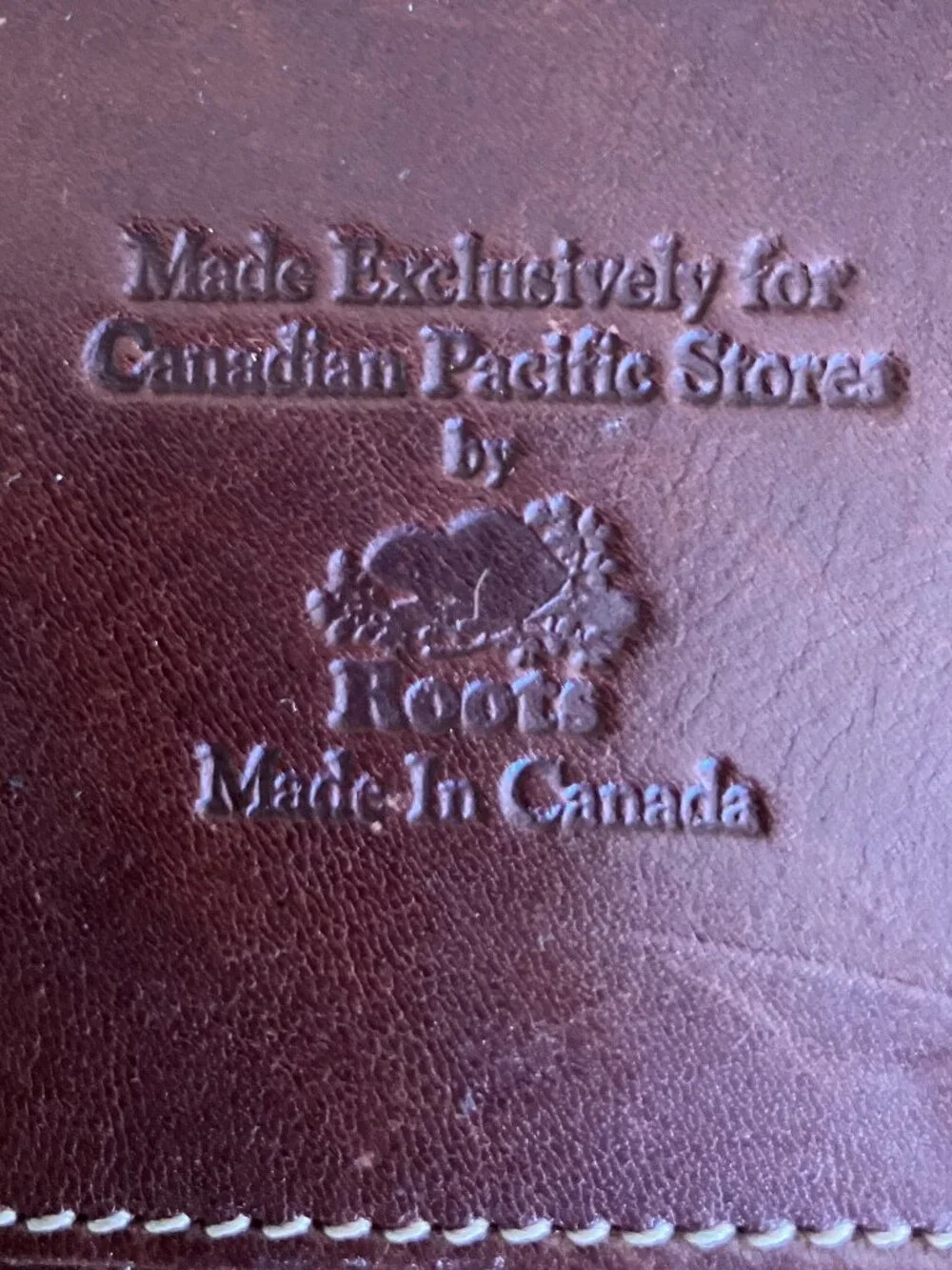 Vintage Roots x Canadian Pacific Leather Passport Wallet - Made in Canada